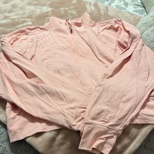 Lululemon Athletica Peach Quarter-Zip Top